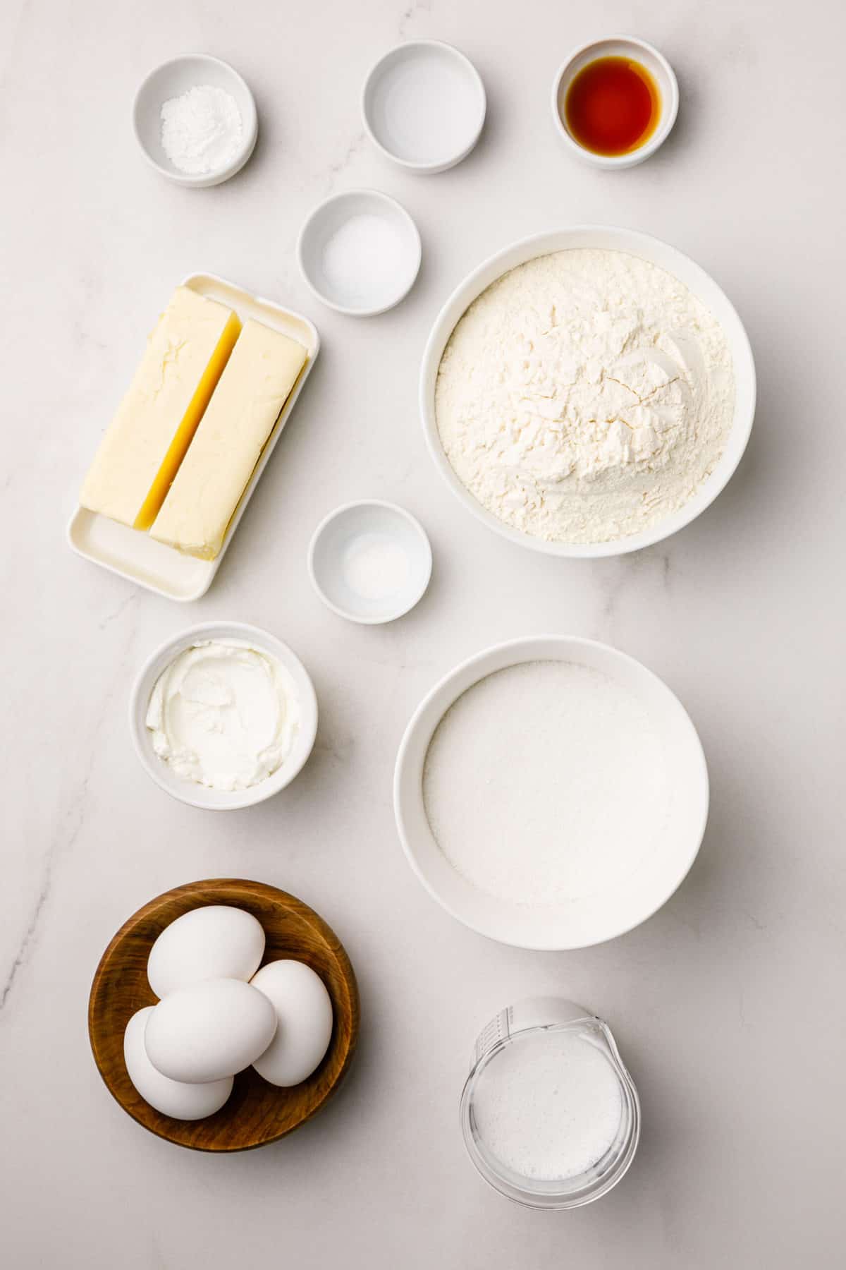 ingredients to make coconut cake with coconut cream frosting