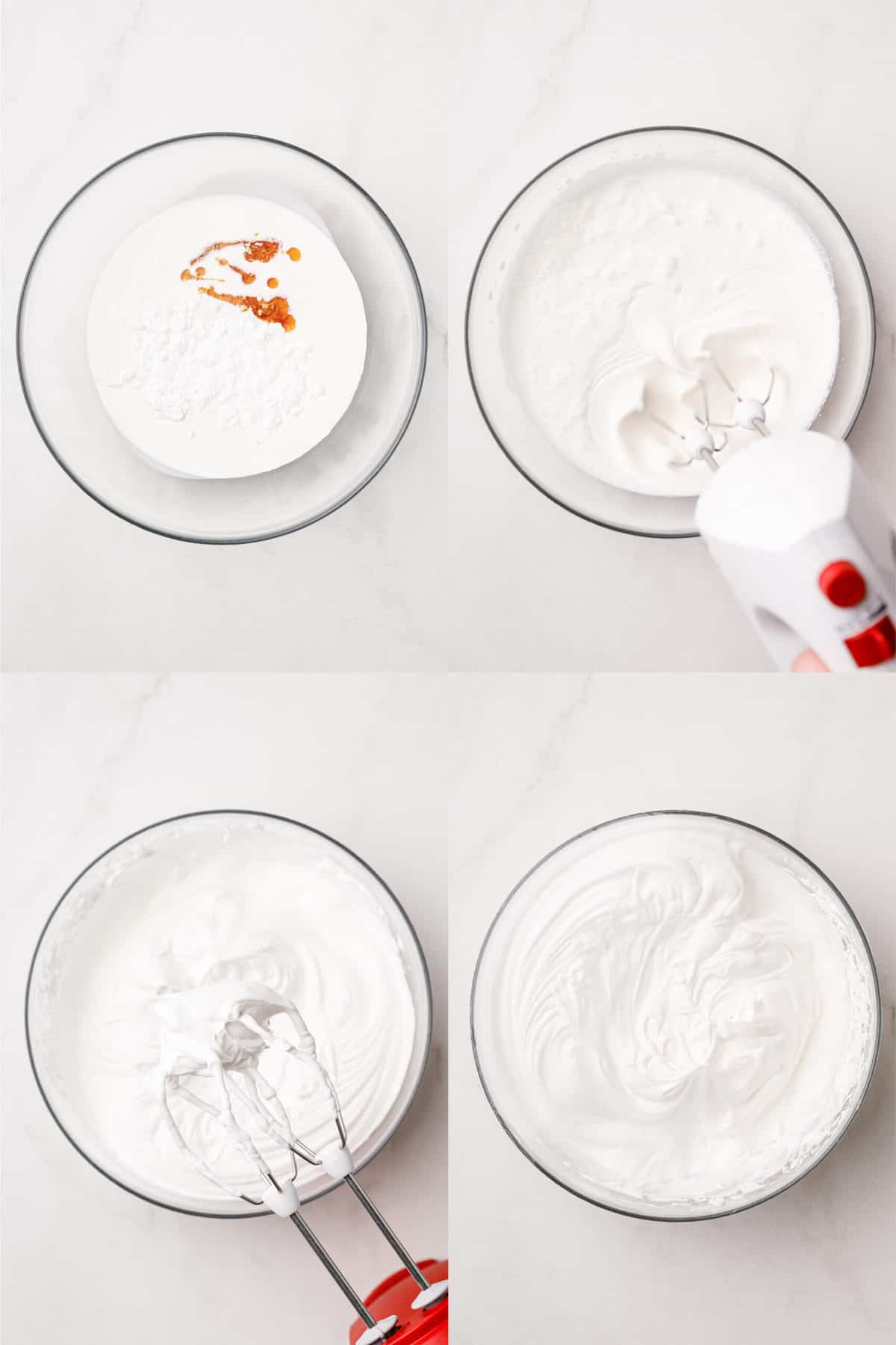 steps to make whipped cream aka chantilly cream
