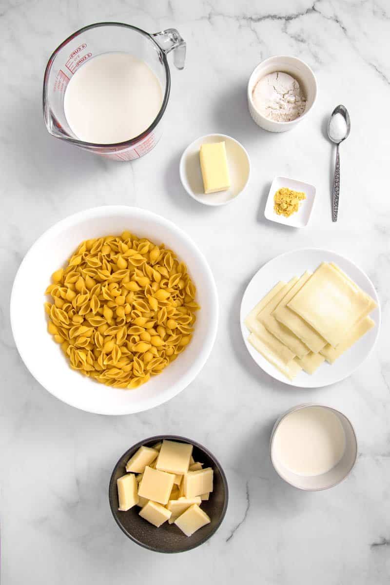 ingredients to make copycat panera mac and cheese
