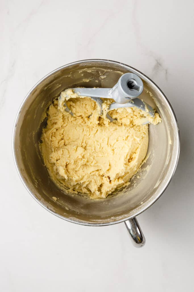 Homemade Lofthouse cookie dough in bowl.