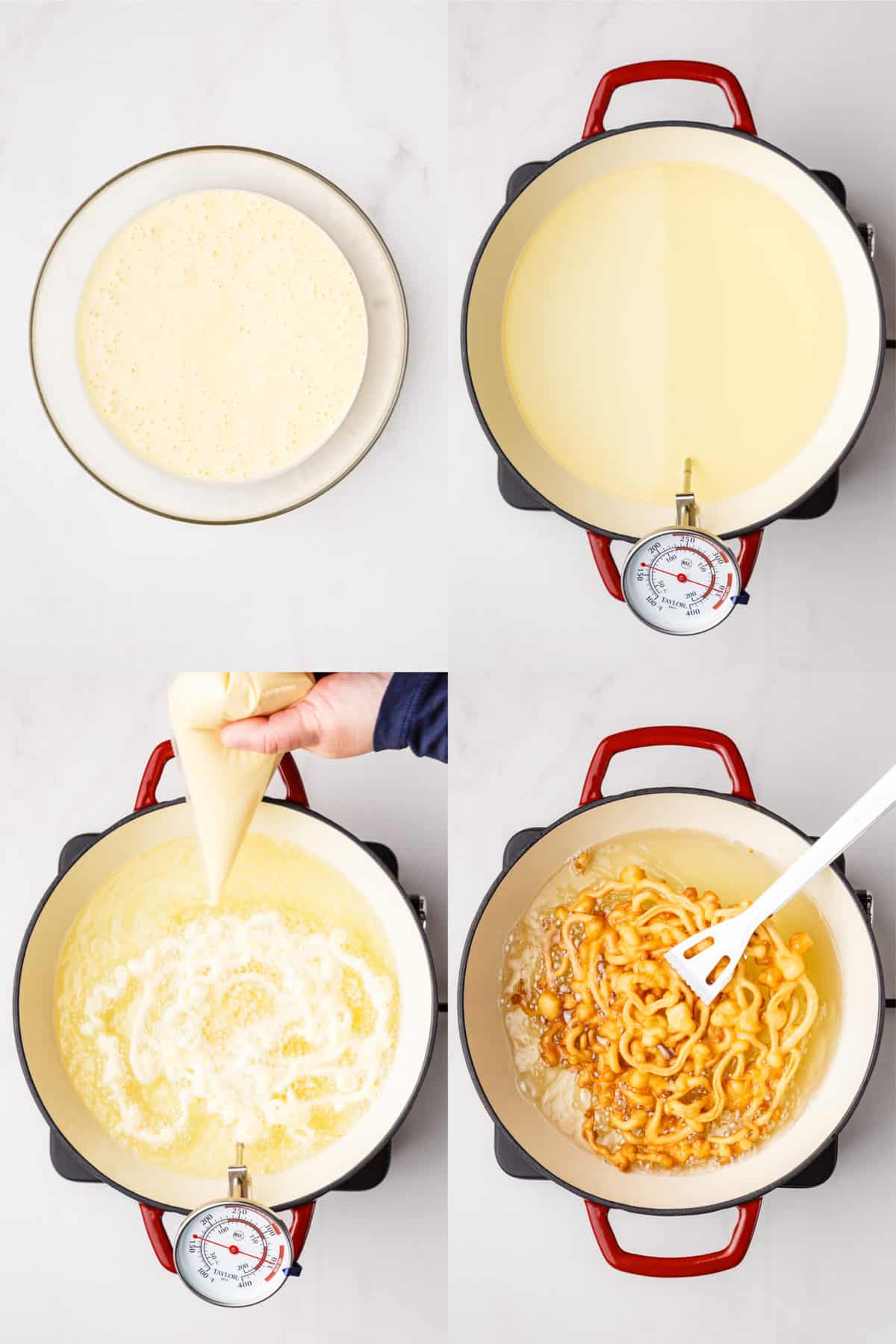steps to make homemade pancake mix funnel cake 