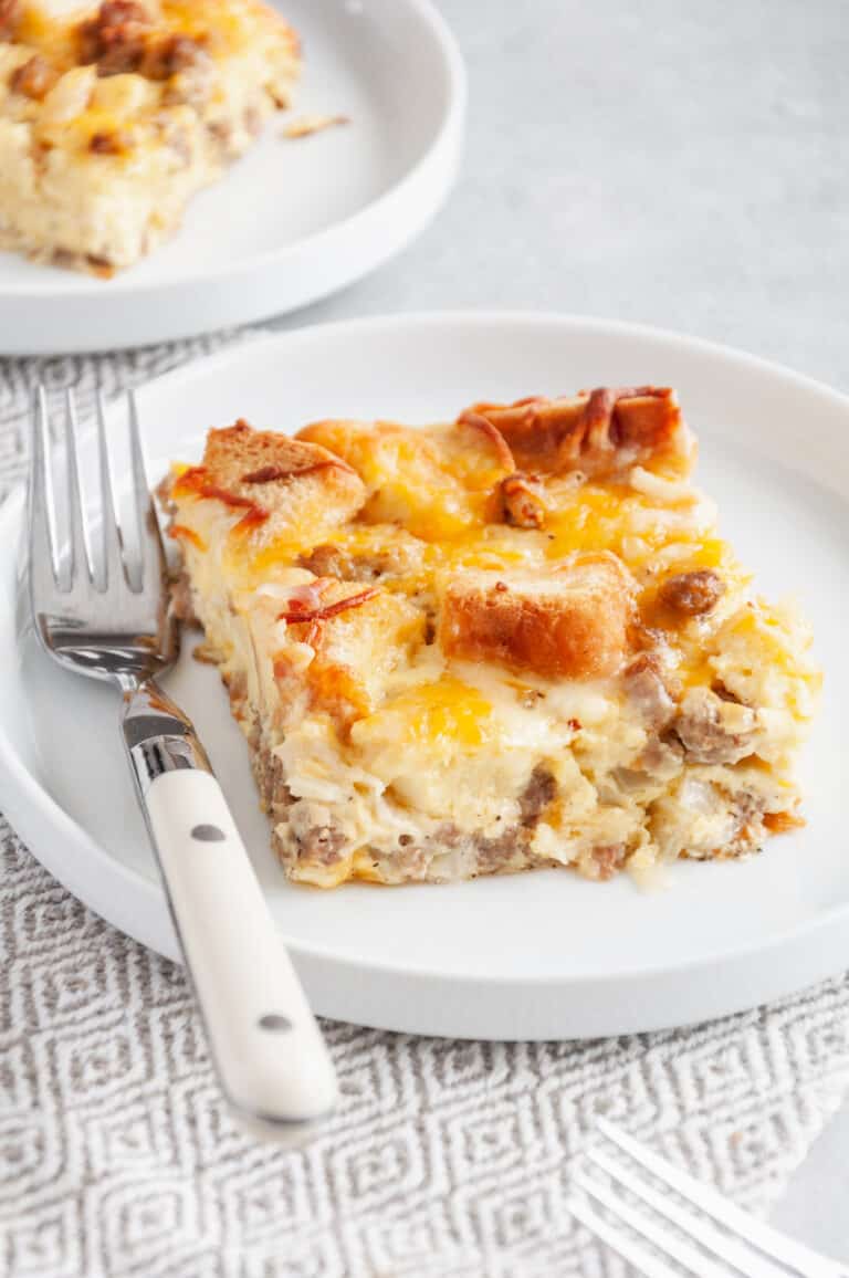 Cheesy Breakfast Potato Casserole Recipe | All Things Mamma