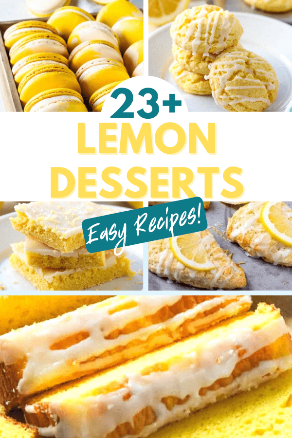 graphic of lemon desserts 