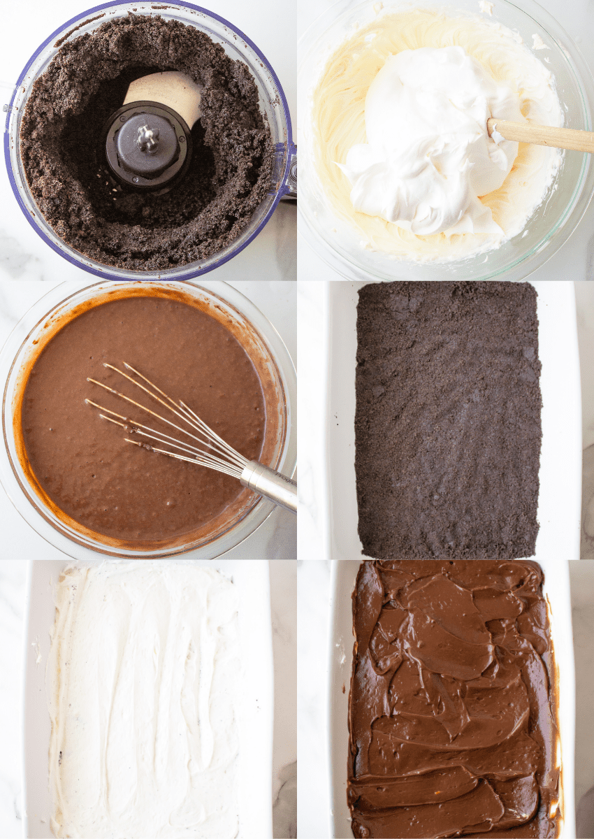 steps to make chocolate lasagna