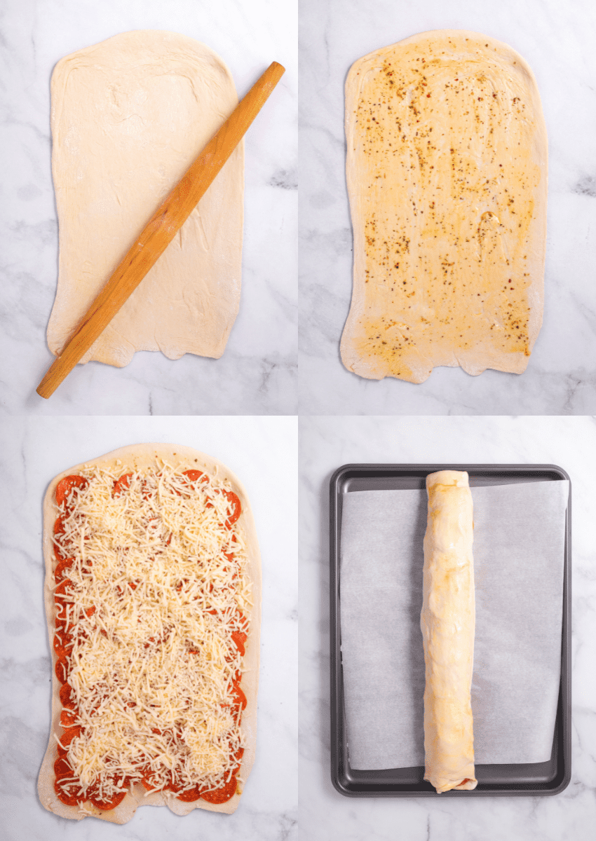 steps to make pepperoni bread