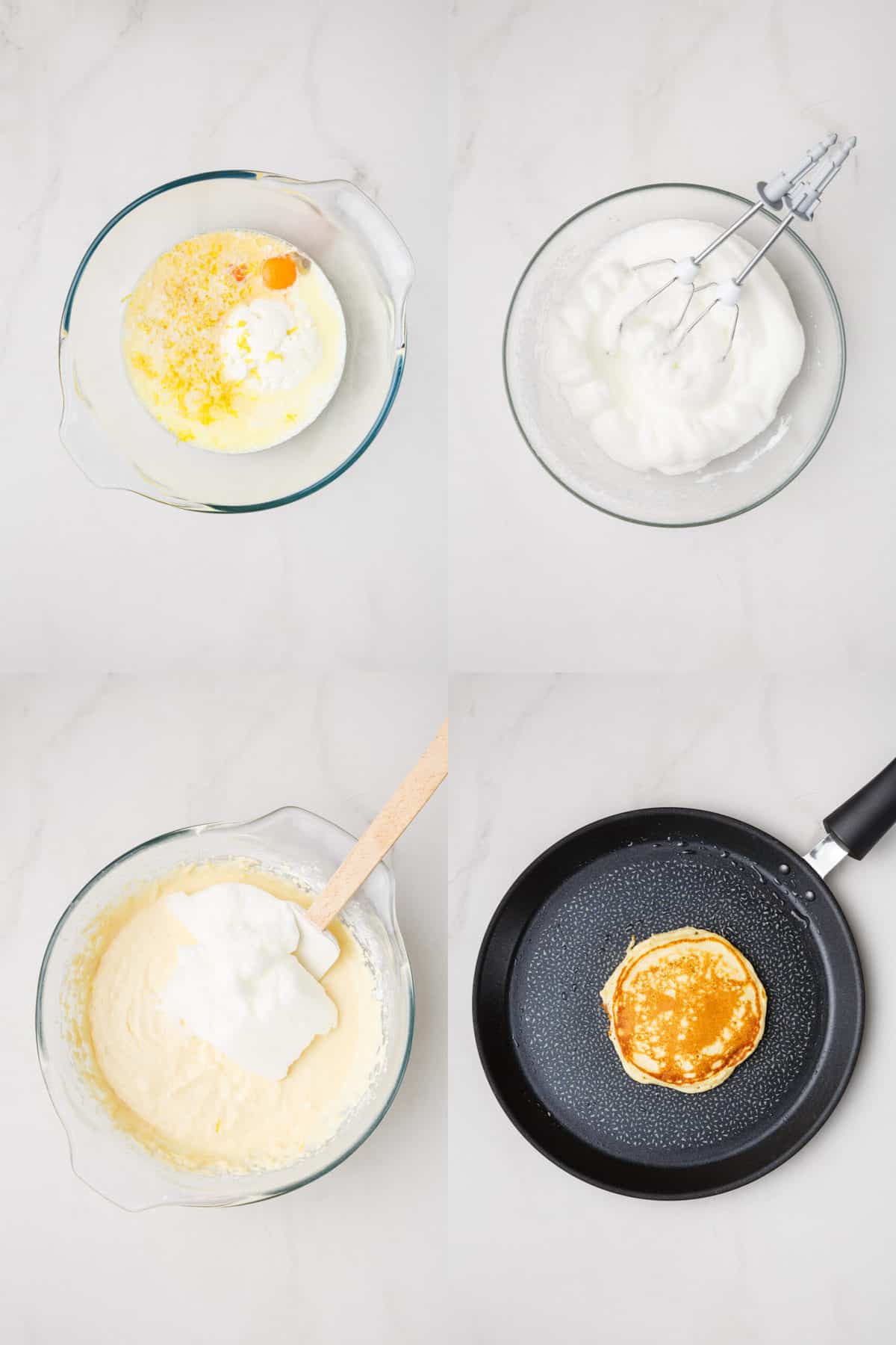 steps to make lemon ricotta pancakes