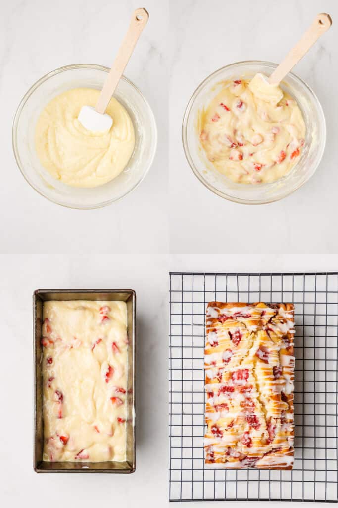 steps for strawberry bread 