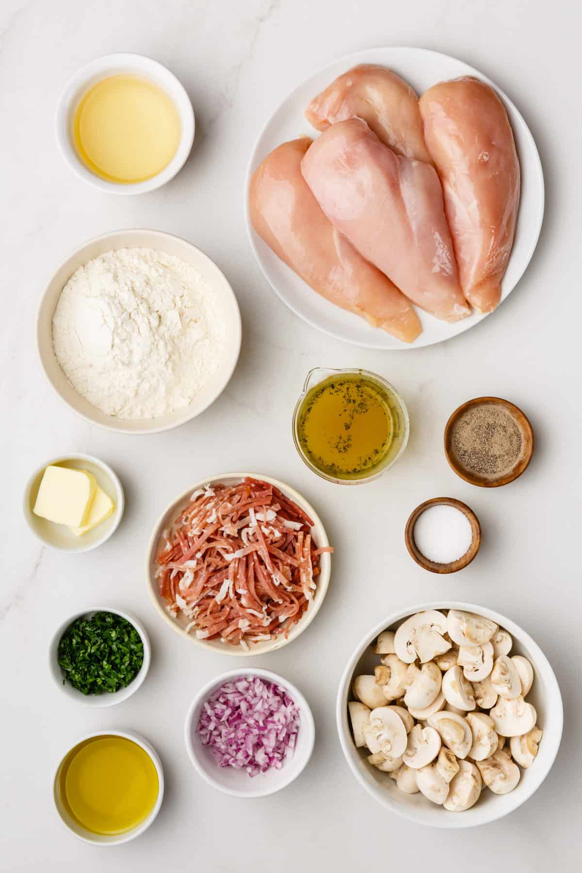 ingredients to make chicken marsala