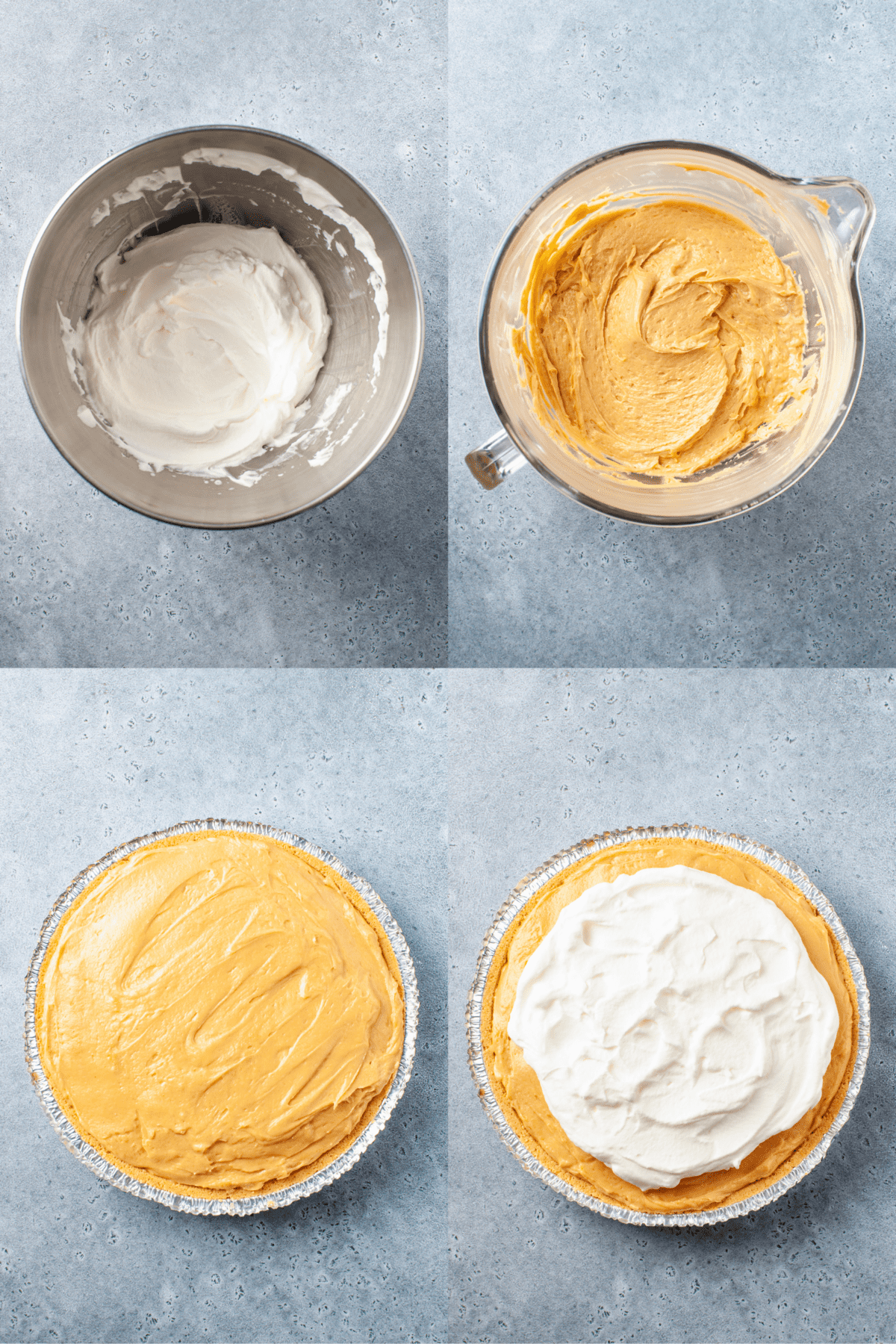 steps to make peanut butter fluff pie
