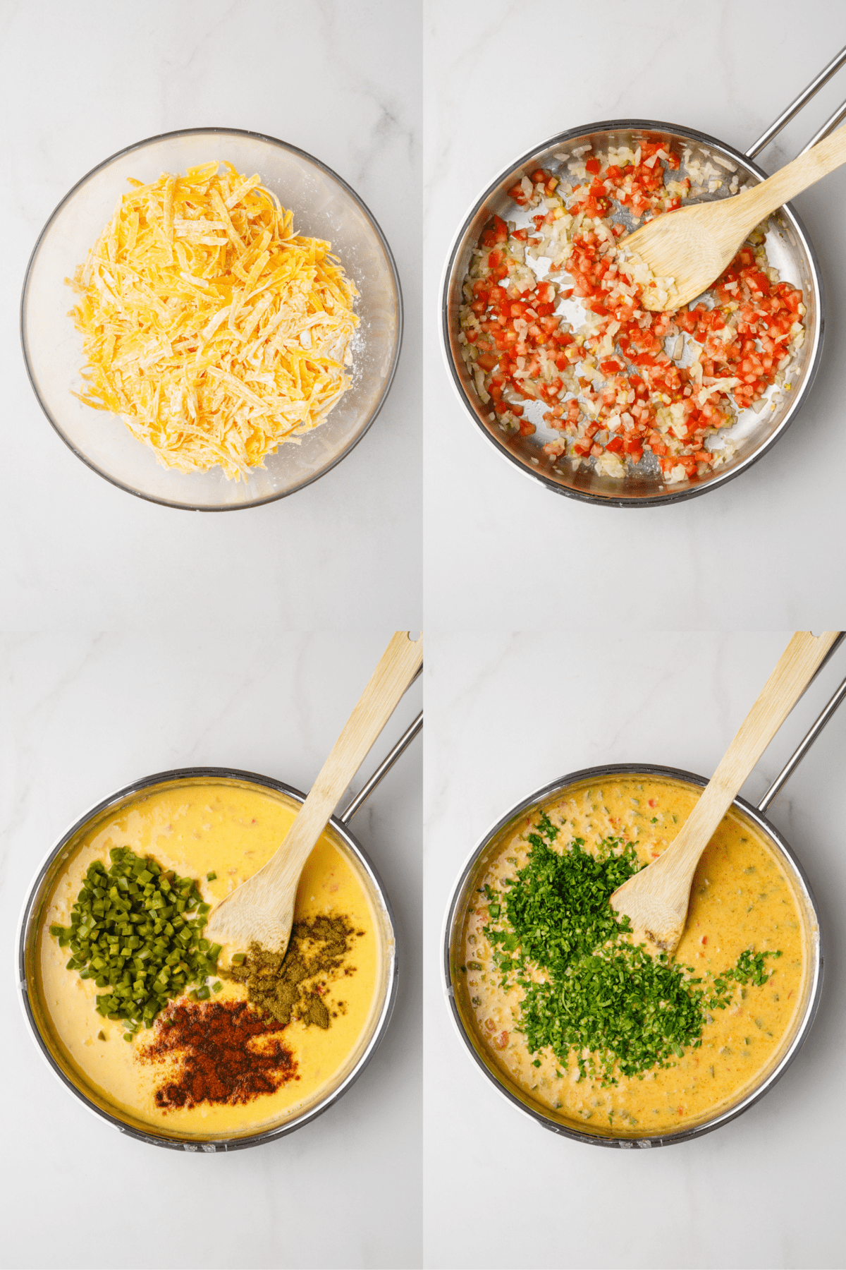 steps to make queso dip