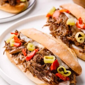 Italian beef sandwiches.