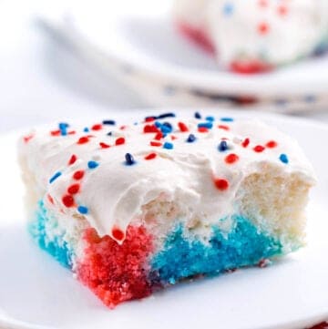 Red, White, and Blue Poke Cake