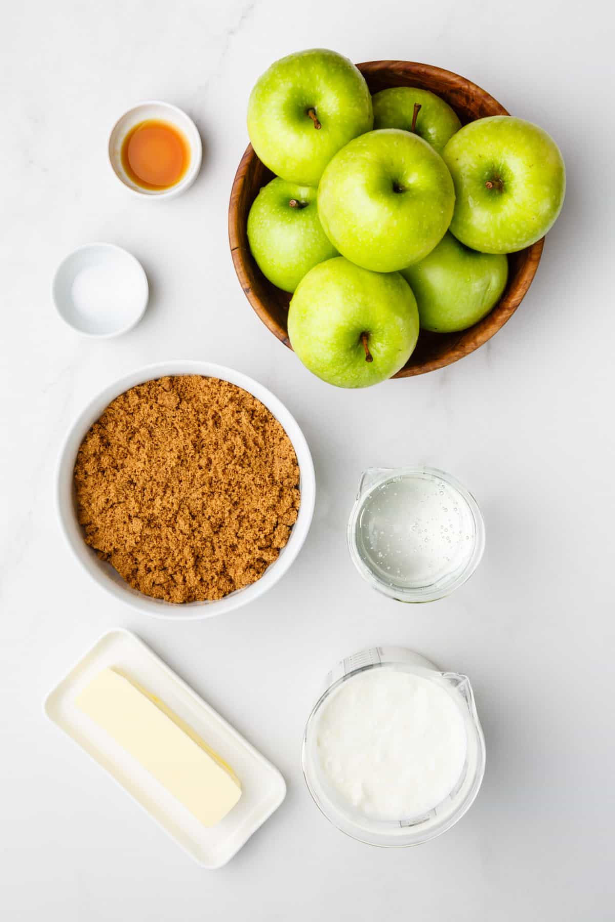 ingredients to make caramel apples
