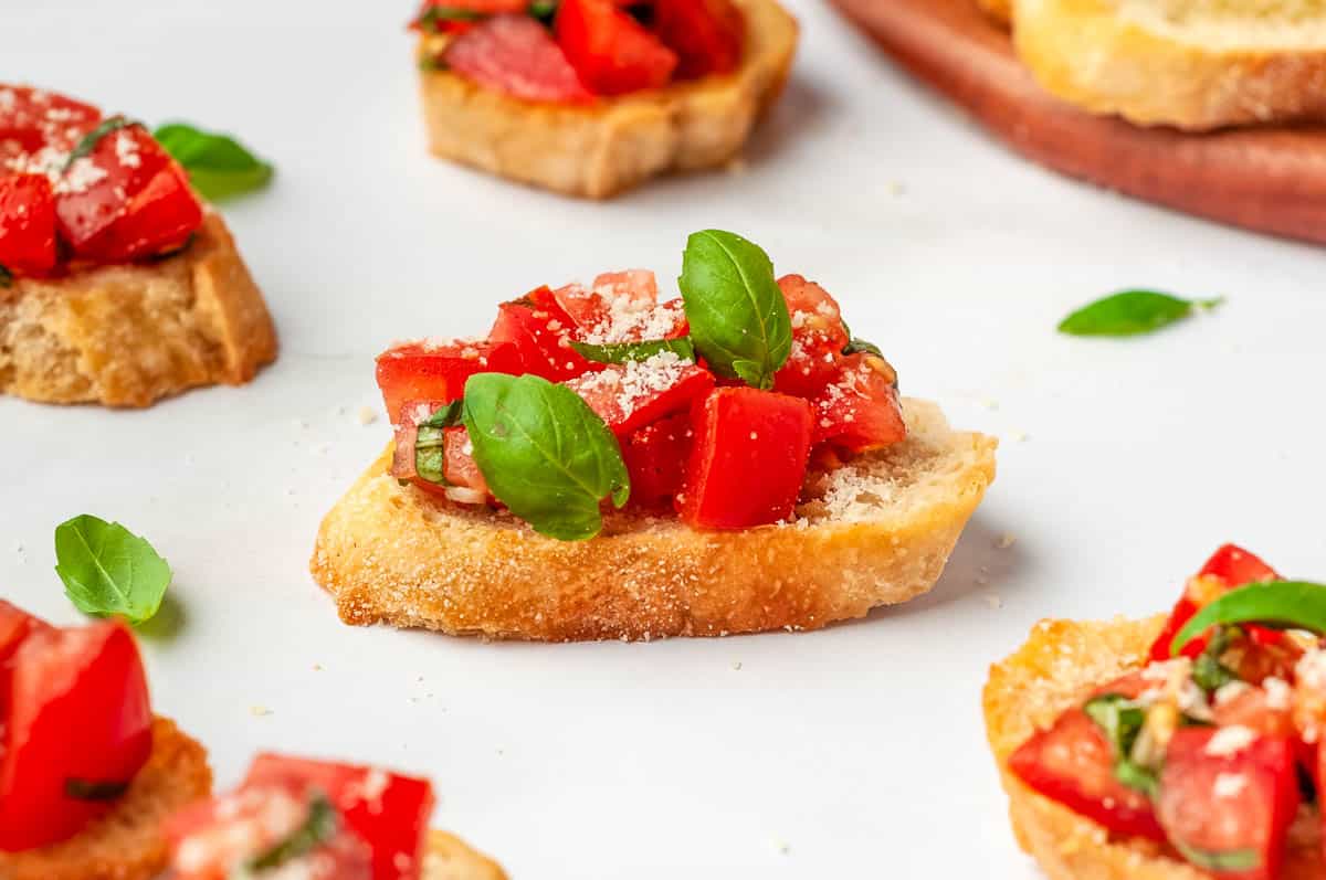 Homemade Tomato Bruschetta Recipe | All Things Mamma