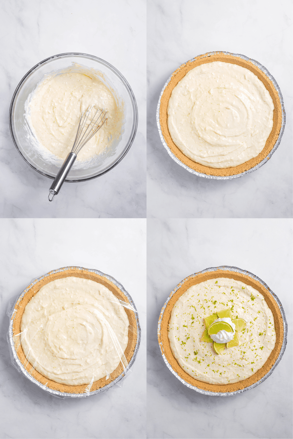 steps to make no bake key lime pie
