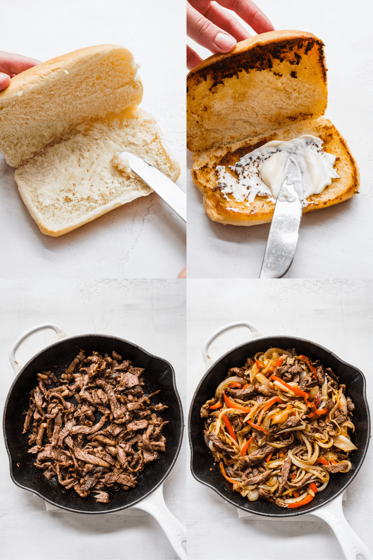 steps to make philly cheesesteaks