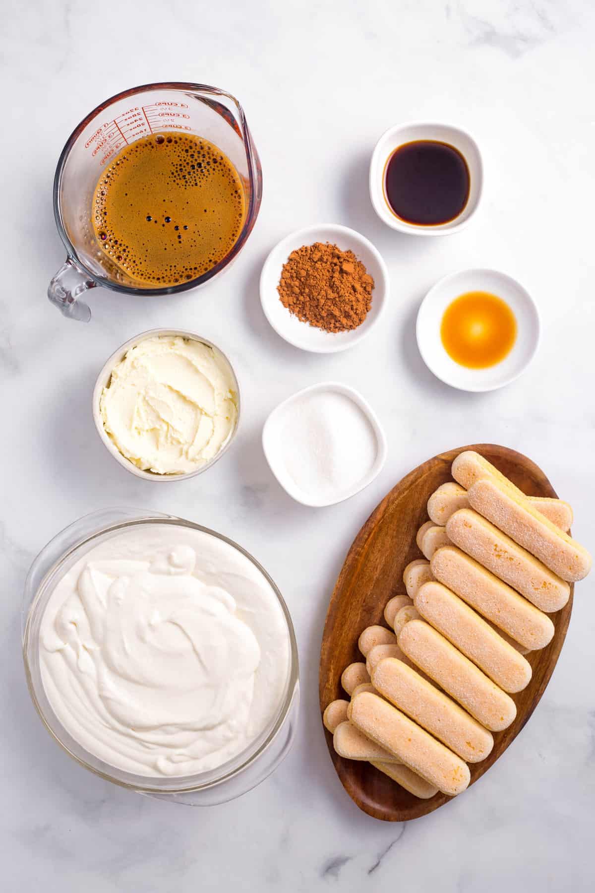 ingredients to make a showstopping tiramisu cake