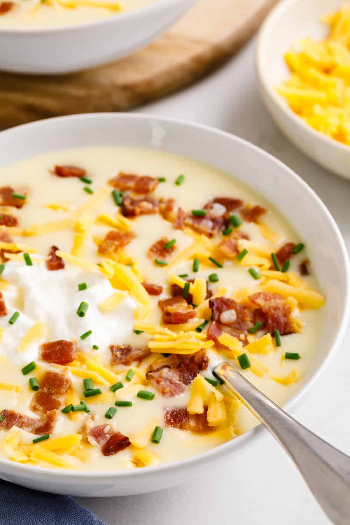 Creamy Cheesy Potato Soup | All Things Mamma