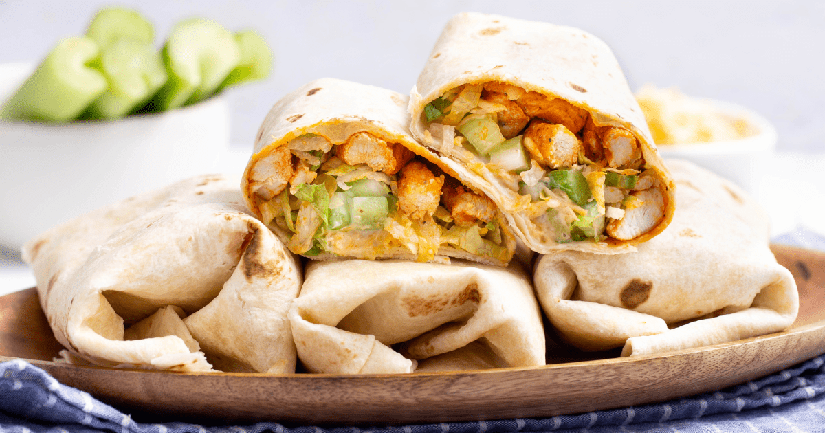 Homemade Buffalo Chicken Wrap | All Things Mamma