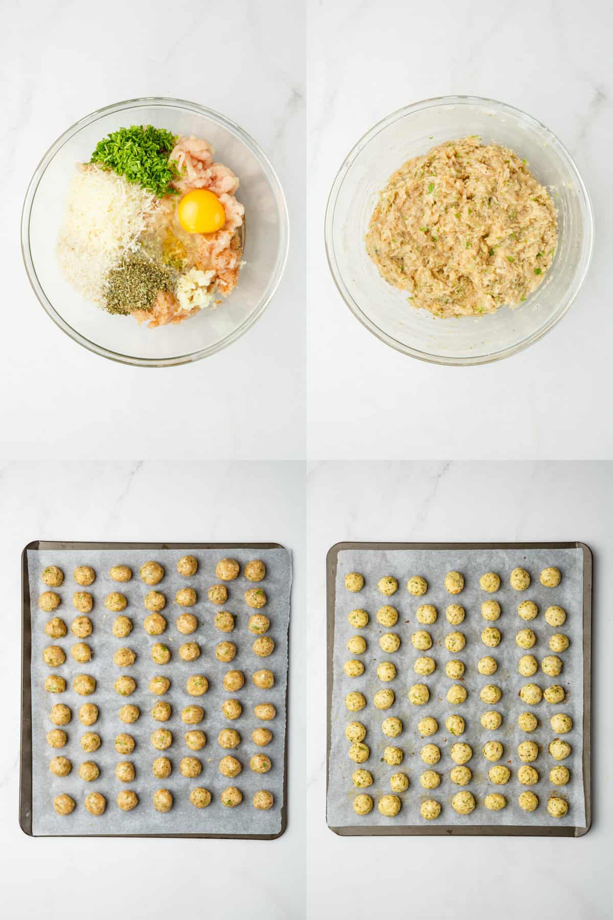 steps to make the meatballs for italian wedding soup