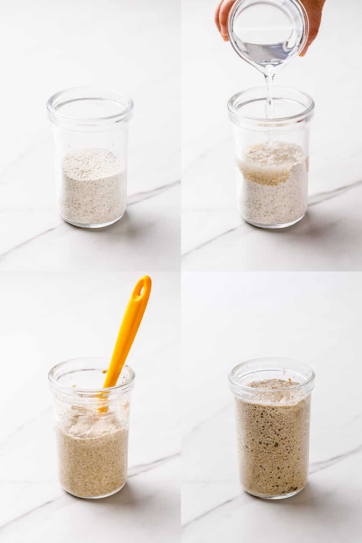 steps to make sourdough starter day by day