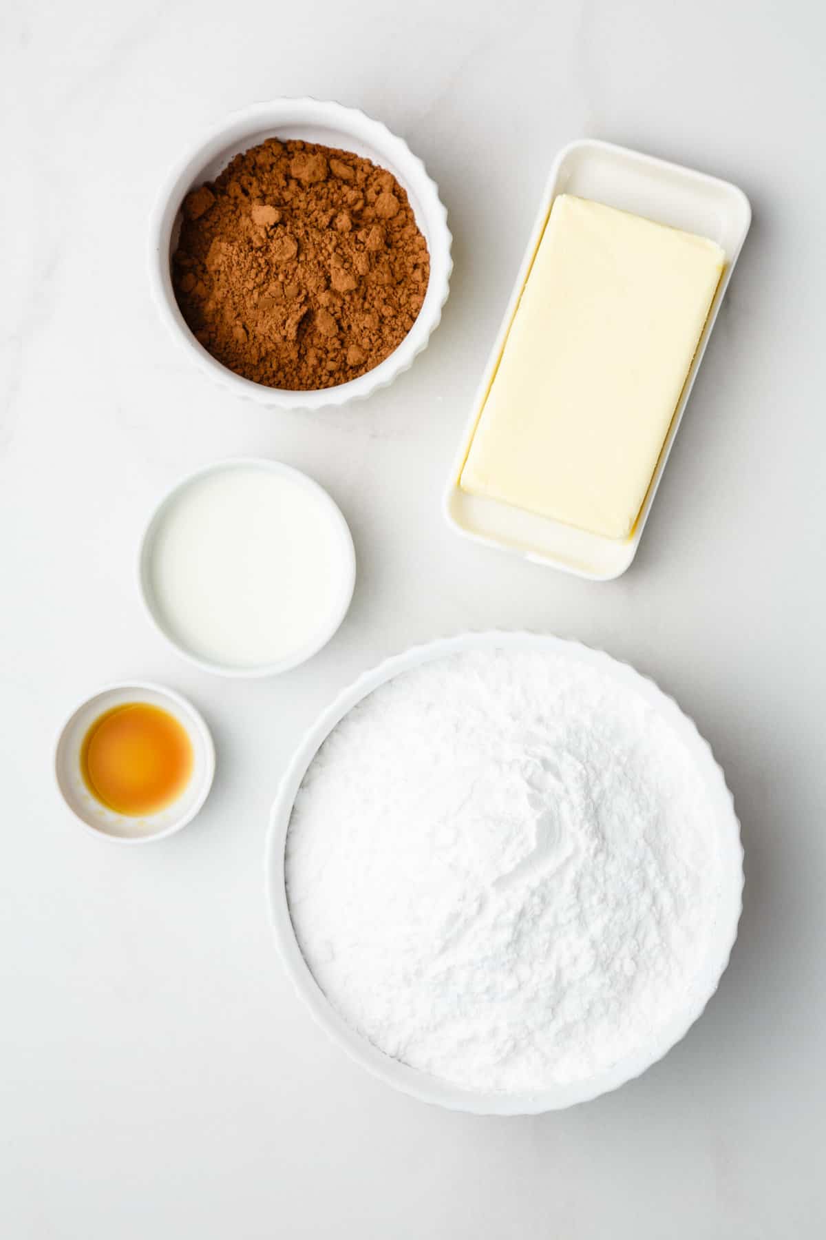 ingredients to make wacky cake frosting