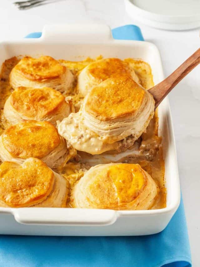 Biscuits and Gravy Casserole All Things Mamma