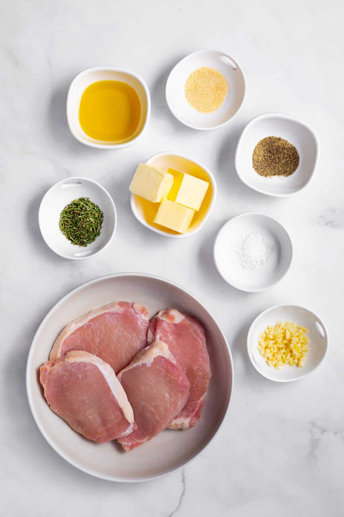 ingredients to make baked pork chops