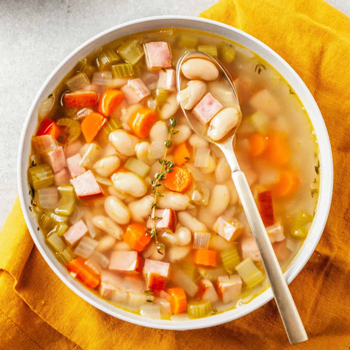 Easy Ham & Bean Soup Recipe | All Things Mamma