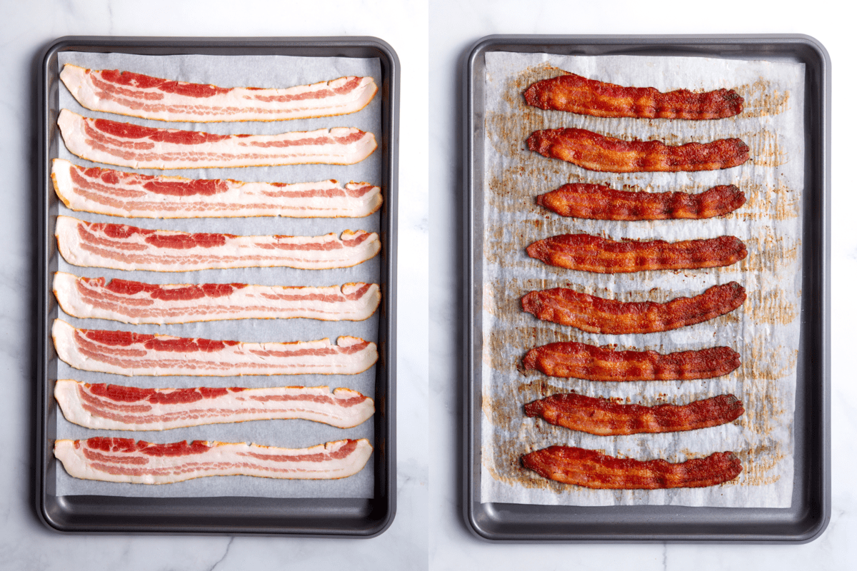 steps to cook bacon in an oven