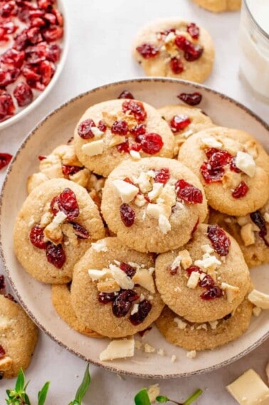 Cranberry White Chunk Cookies-4