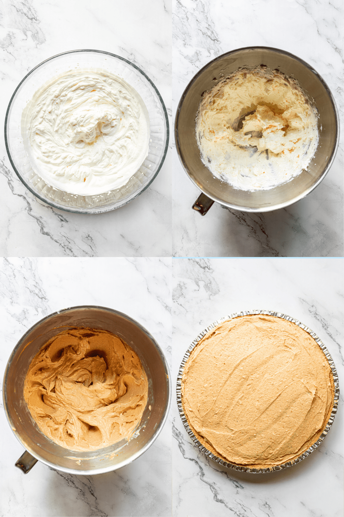 steps to make no bake pumpkin cheesecake