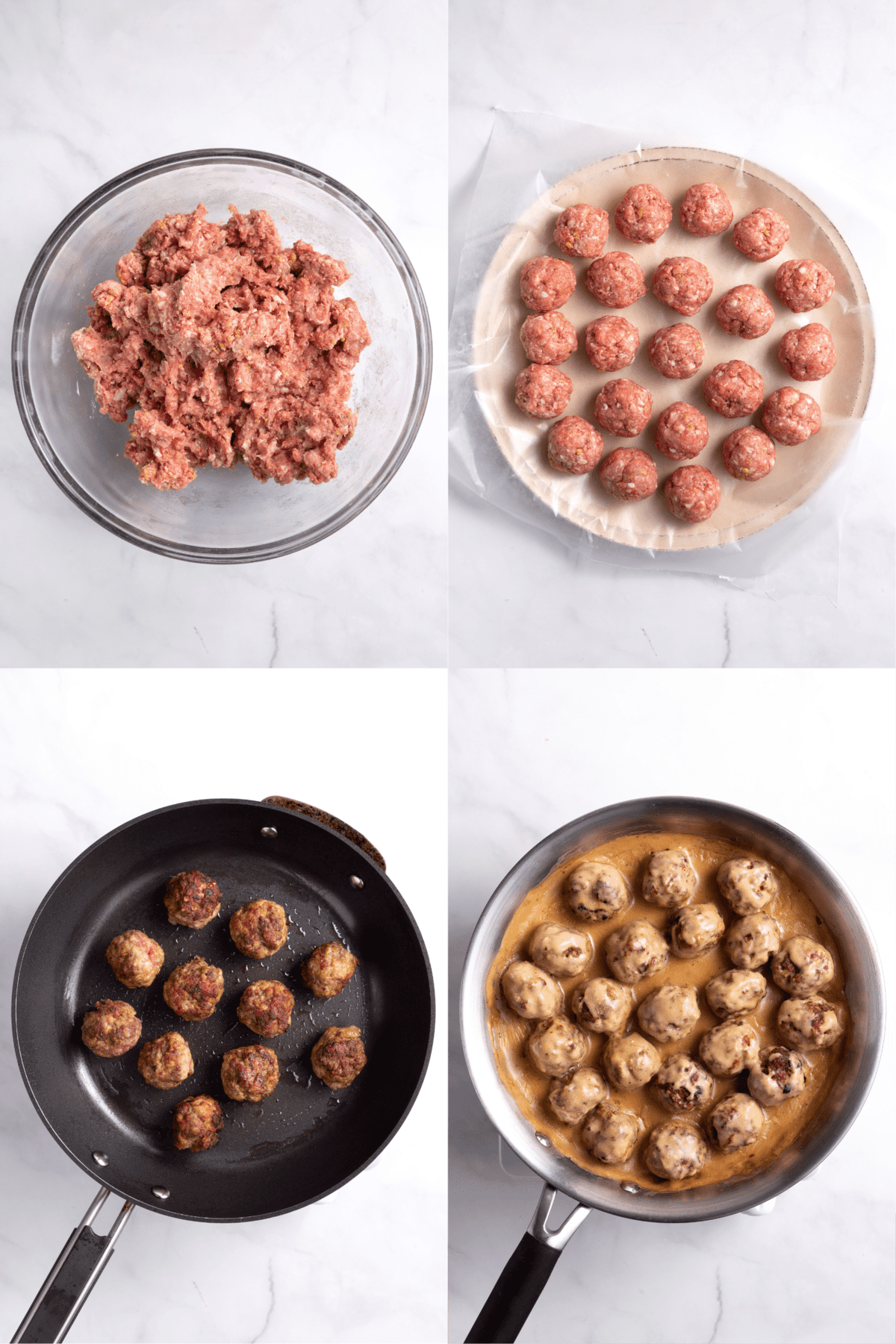 steps to make Swedish meatballs.