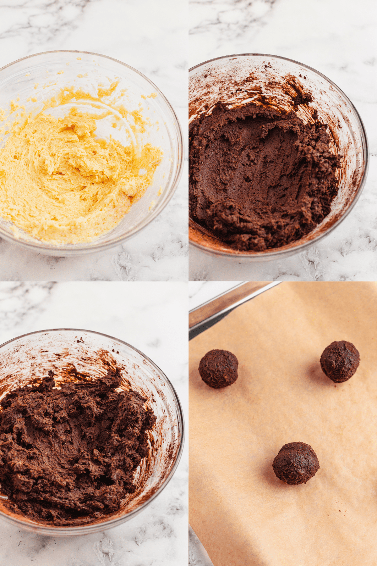 steps to make double chocolate chip cookies