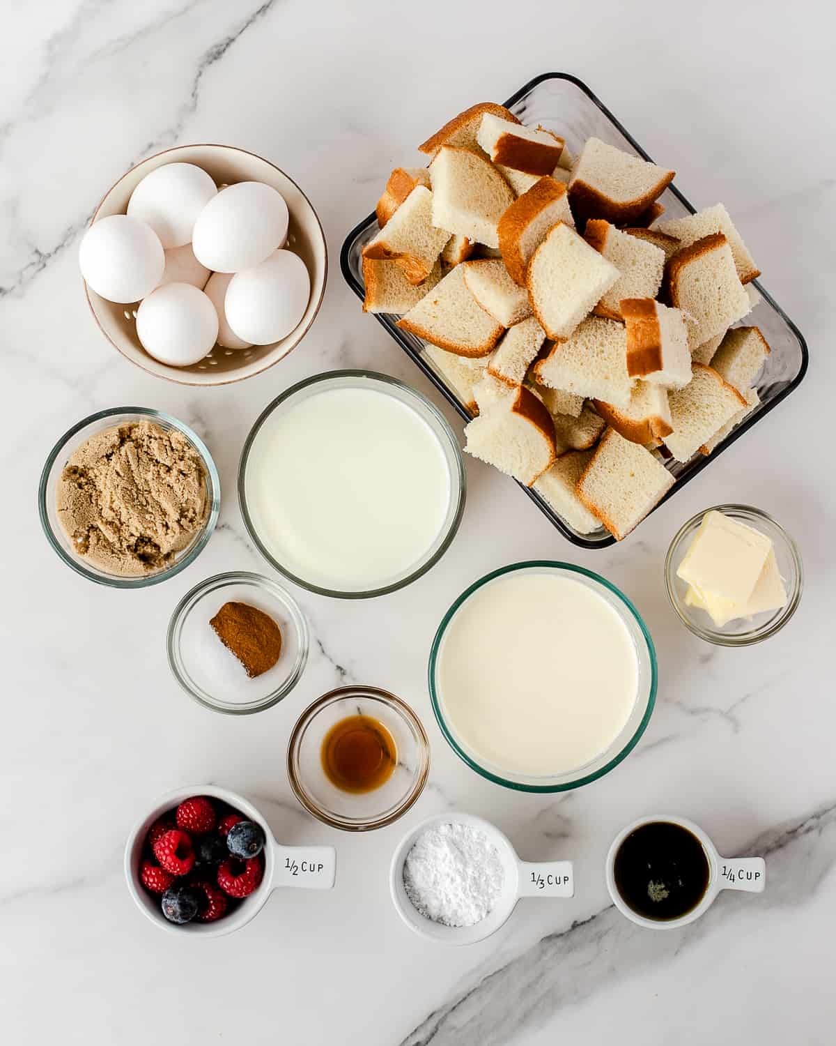 ingredients to make crockpot french toast