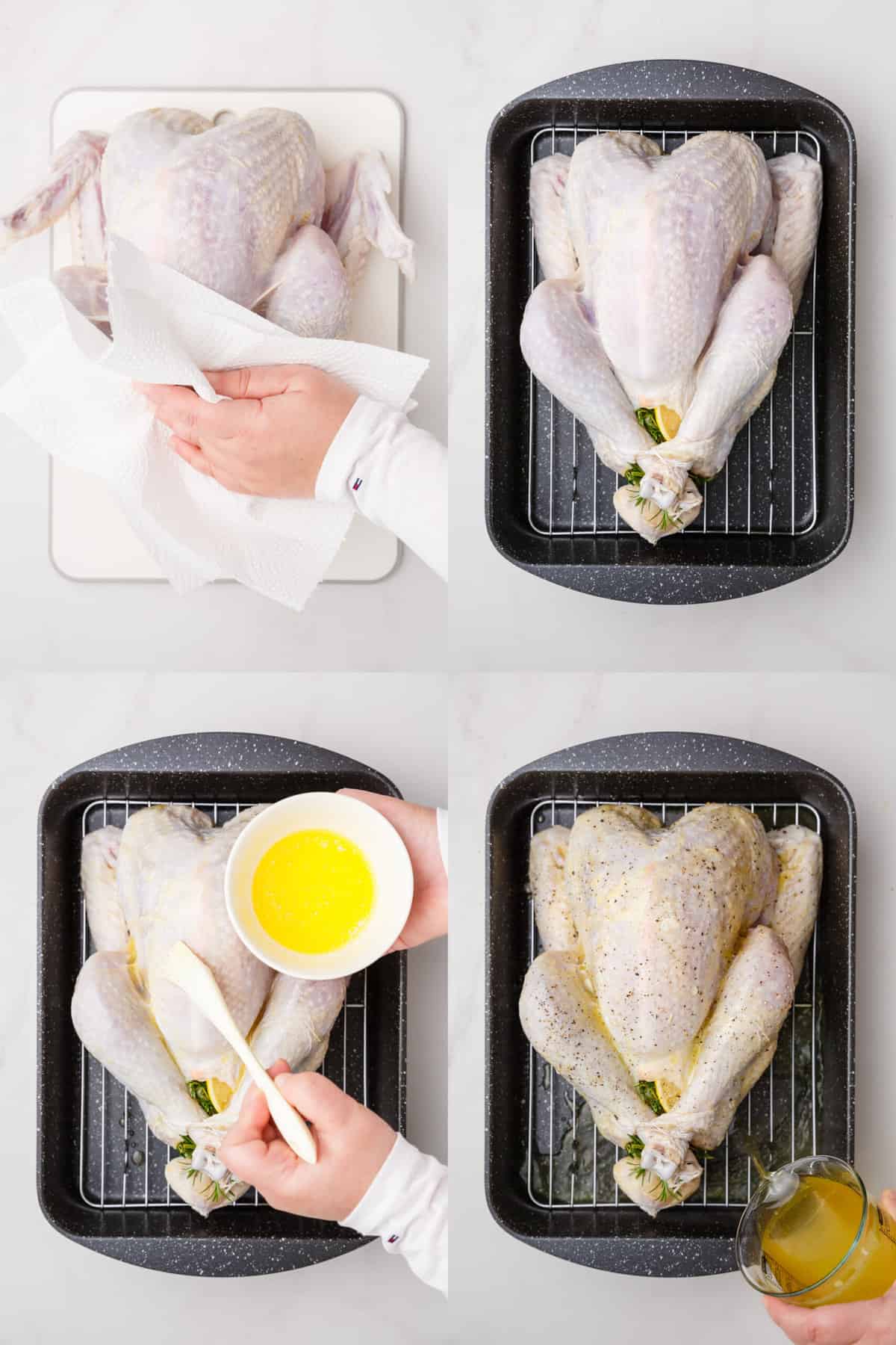 steps to make roasted turkey