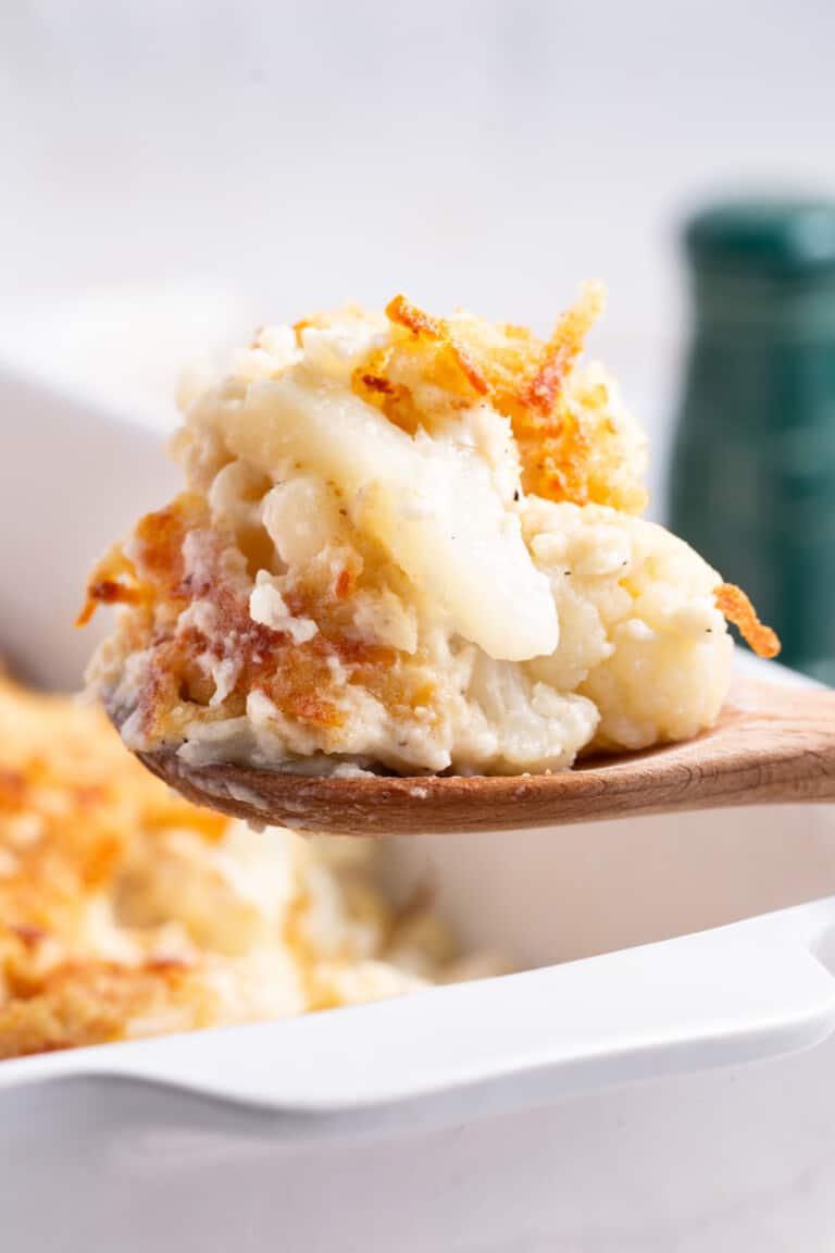 Cheesy Cauliflower Au Gratin Recipe All Things Mamma
