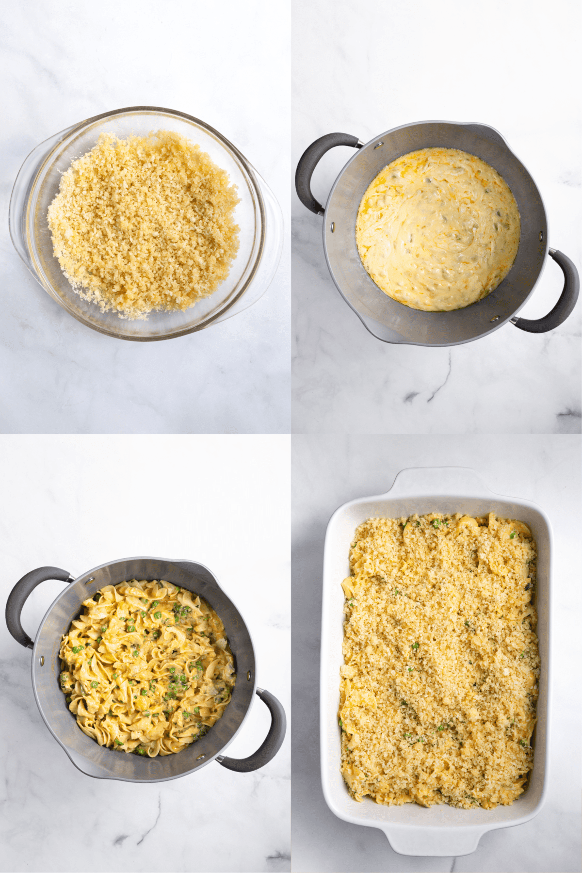 steps to make leftover turkey casserole
