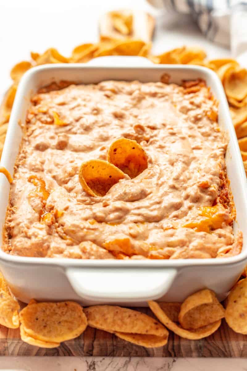 Best Refried Bean Dip (Creamy & Cheesy!) All Things Mamma