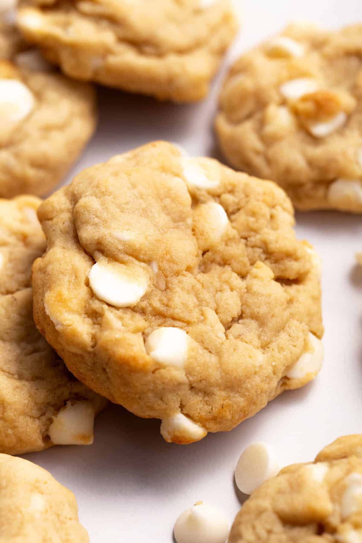 close up image of a banana pudding cookie