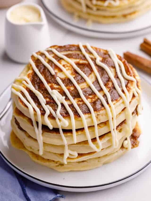 Cinnamon Roll Pancakes All Things Mamma