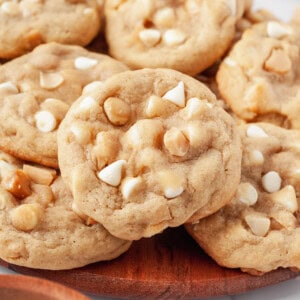 White chocolate macadamia nut cookies.