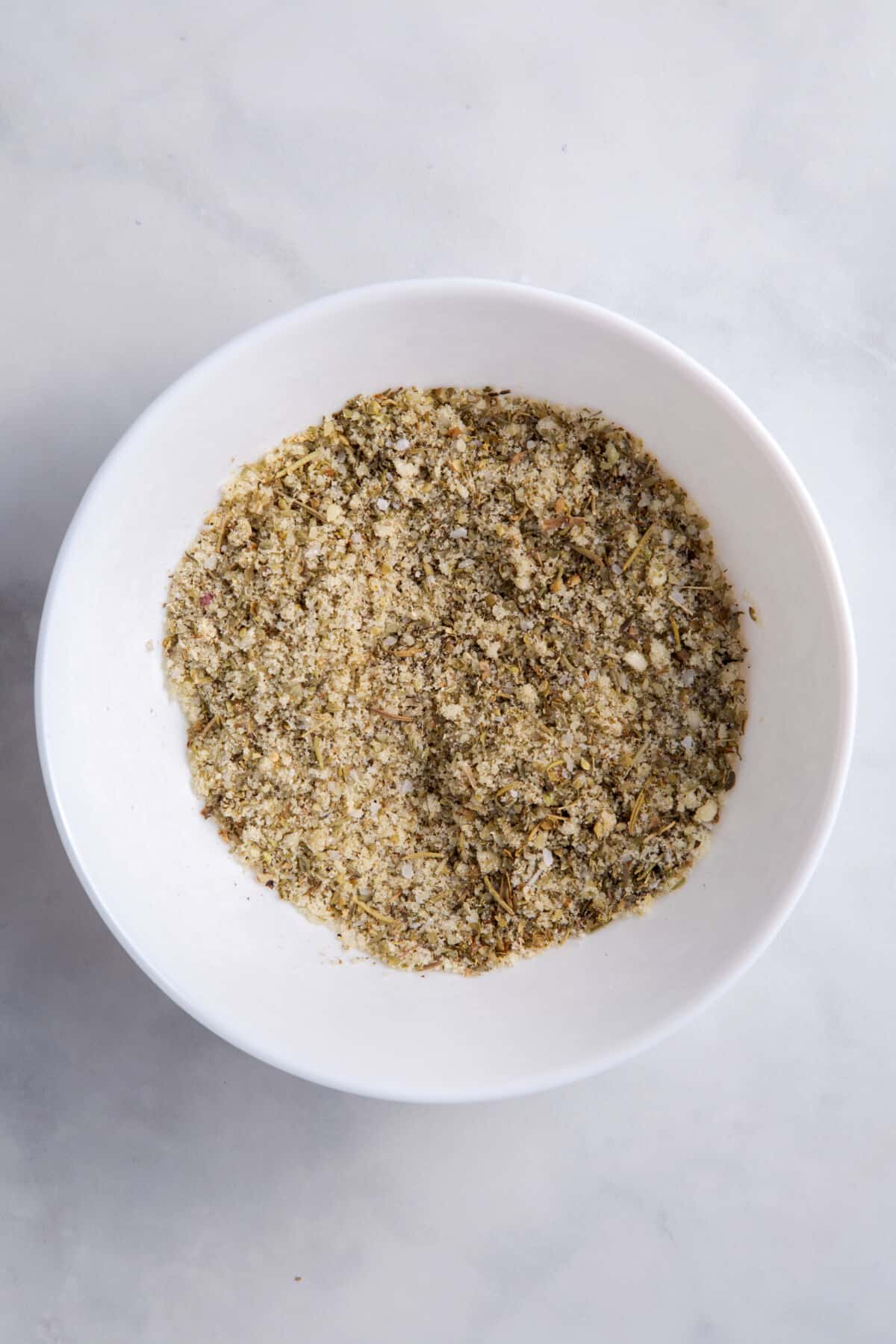 step 1 to make olive oil bread dip.