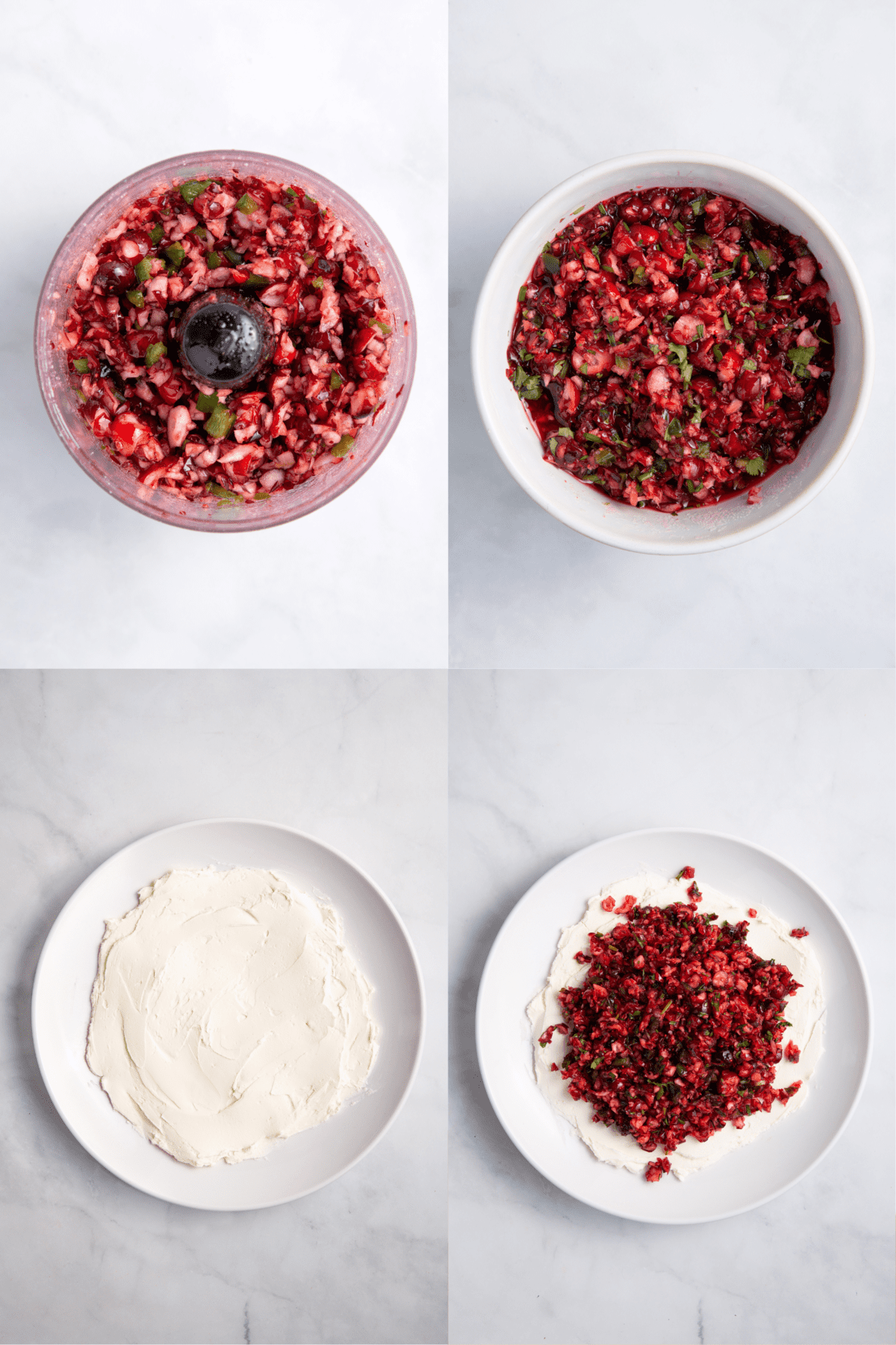 steps to make cranberry jalapeno dip