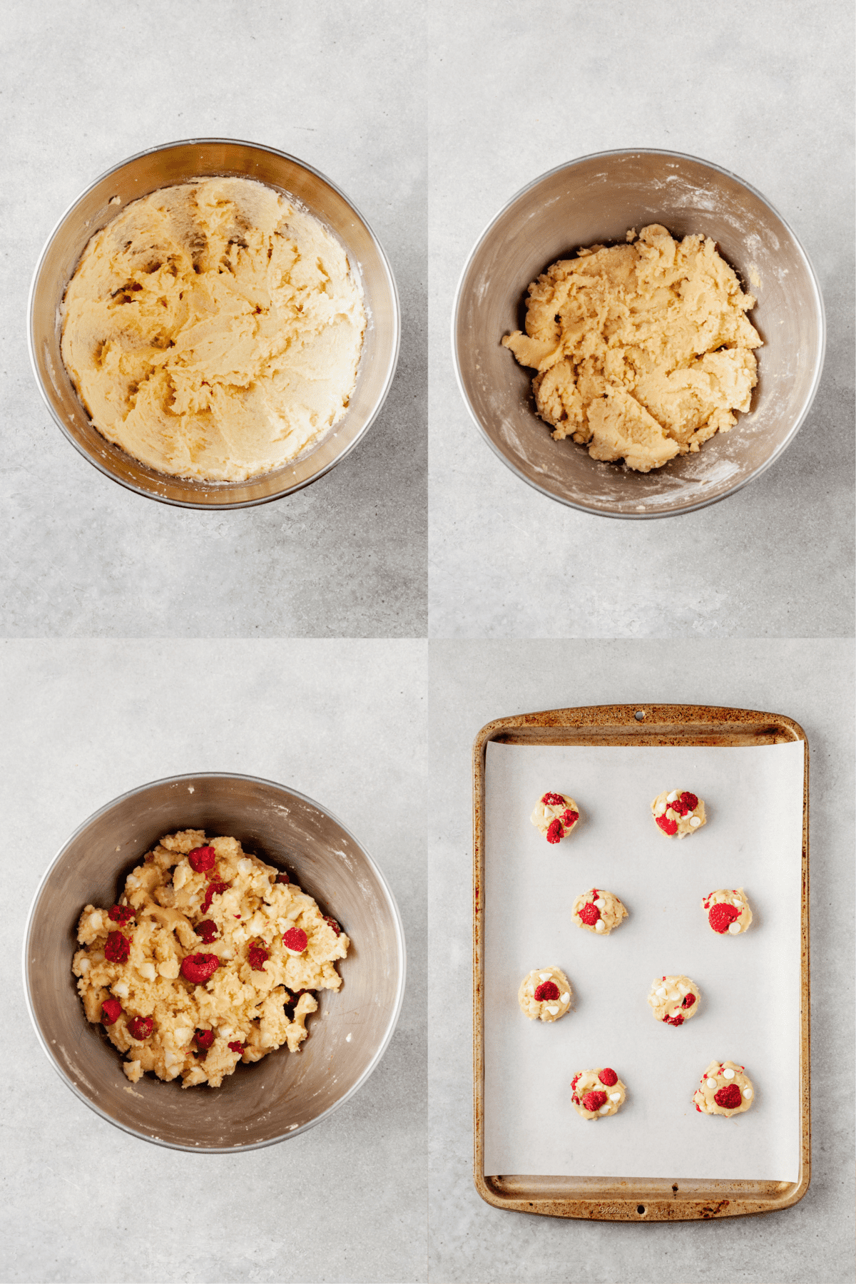 steps to make raspberry cookies
