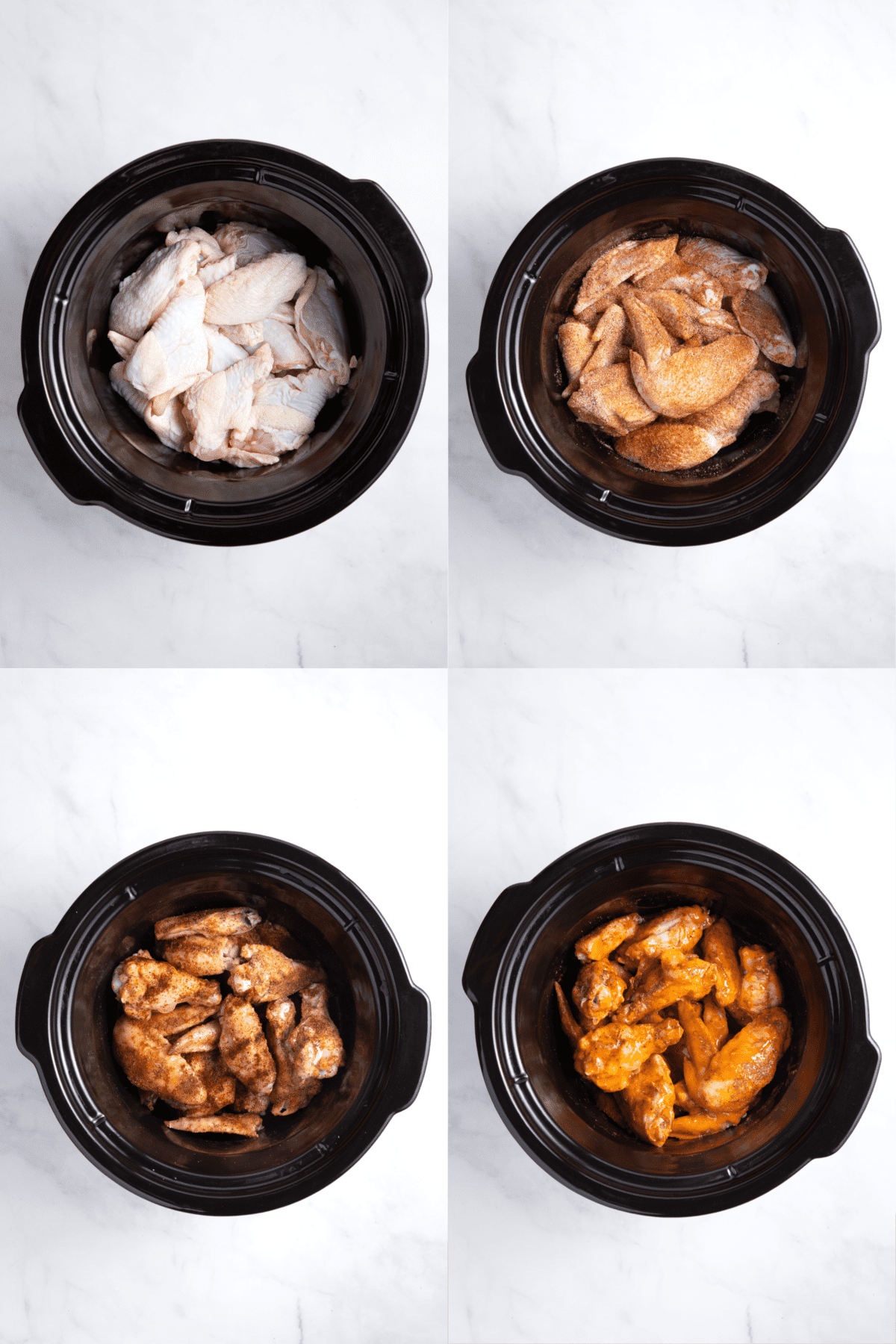 steps to make buffalo chicken wings in a crockpot