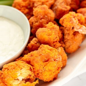 Air fryer buffalo cauliflower.