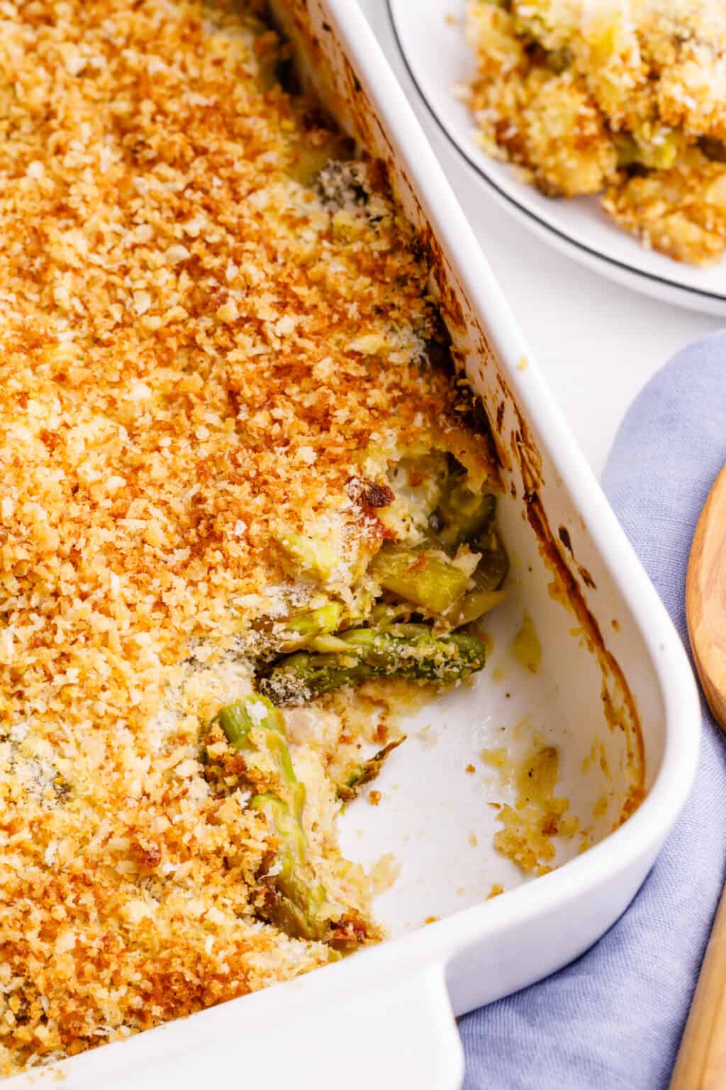Cheesy Asparagus Casserole Recipe | All Things Mamma