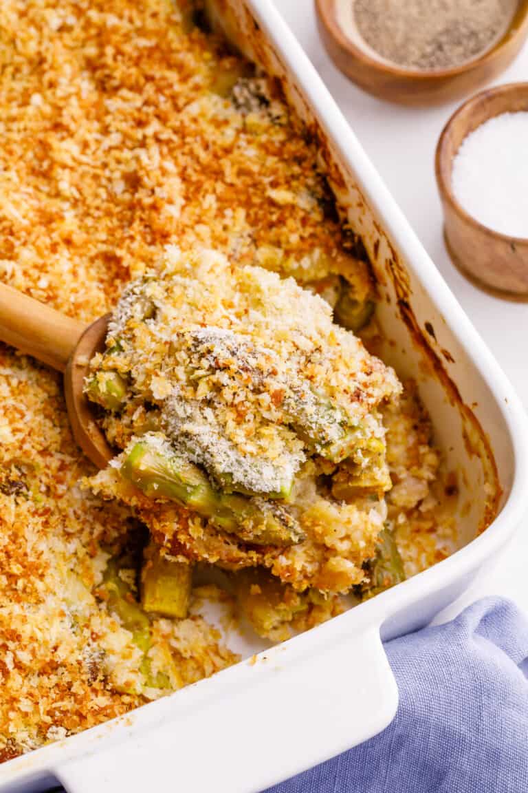 Cheesy Asparagus Casserole Recipe All Things Mamma