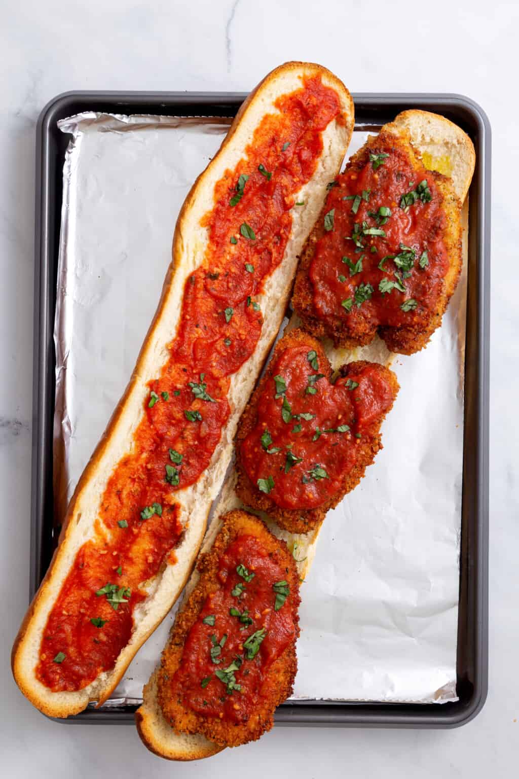 Cheesy Chicken Parmesan Sandwich Recipe All Things Mamma